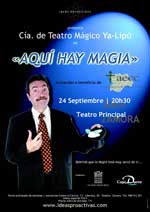 Cartel para la actuación de la Compañía de Teatro Mágico Ya-Lipú