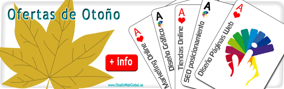 Ofertas de Otoño 2015 en Diseño Web Global