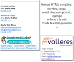 Firmas HTML simples