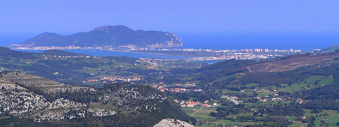 The region around the country cottage in Cantabria