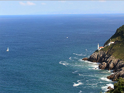 Landscapes near the country cottage La Villa de Palacios in Cantabria (Spain)