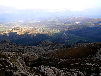 Landscapes near the country cottage La Villa de Palacios in Cantabria (Spain)