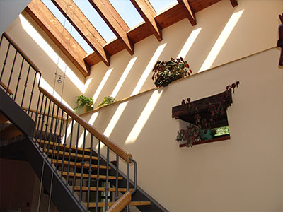 Inside of the country cottage La Villa de Palacios in Cantabria (Spain)