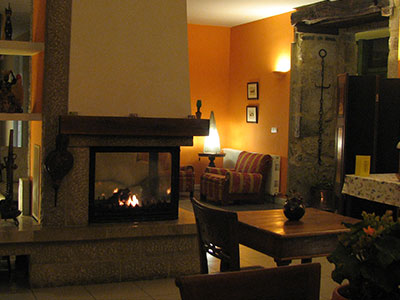 Inside of the country cottage La Villa de Palacios in Cantabria (Spain)